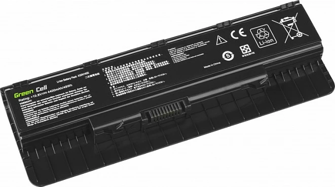 Bateri laptopi Green Cell për Asus G551 G551J G551JM G551JW G771 G771J G771JM G771JW N551 N551J N551JM N551JW, e zezë