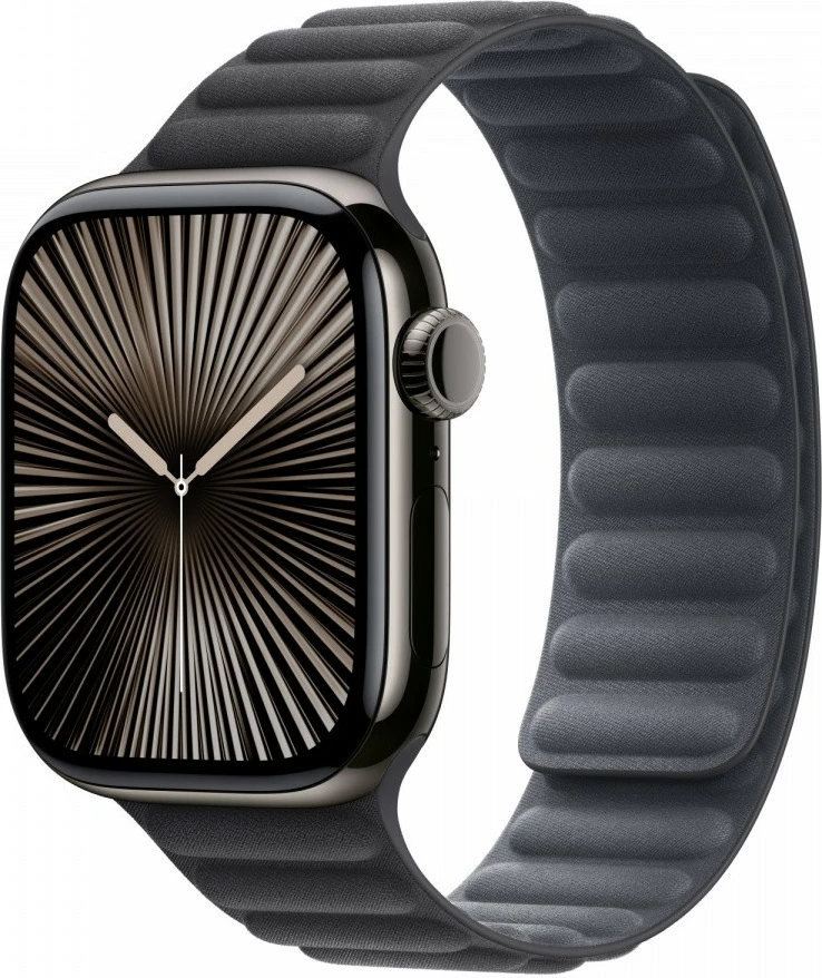 Rrip magnetik Apple për Apple Watch 42 mm, FineWoven, M/L, i zi