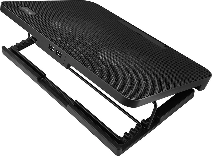 Bazë ftohëse për laptop Savio COS-02, 2 ventilatorë, 17.3", e zezë