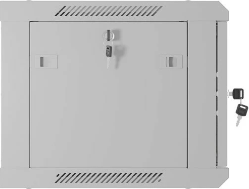 Kabinet rack muror, Lanberg WF01-6406-23S, 19-inch 6U, 600x450 mm, derë e perforuar, Flat Pack, gri RAL 7035