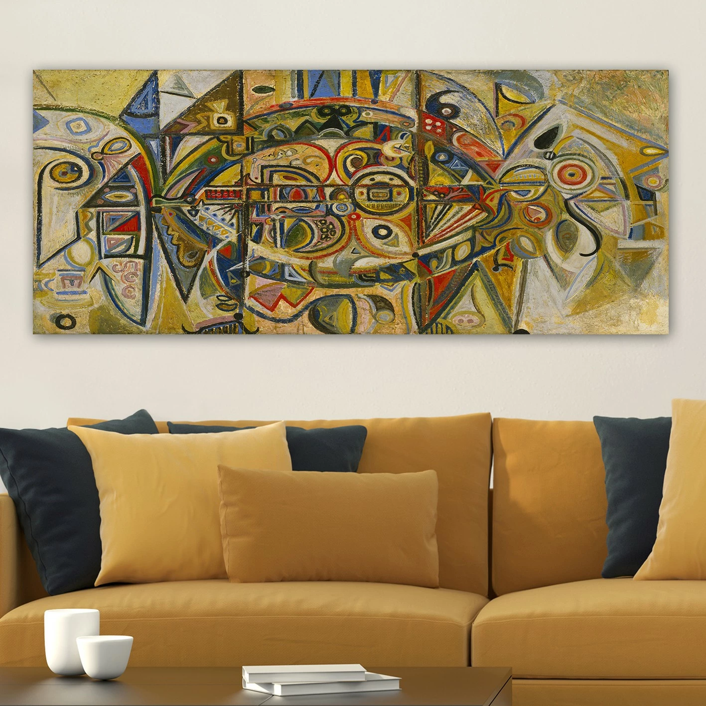 Pikturë dekorative në kanavacë, shumëngjyrëshe, Desert, YTYMDRN145_50120, 50x120cm