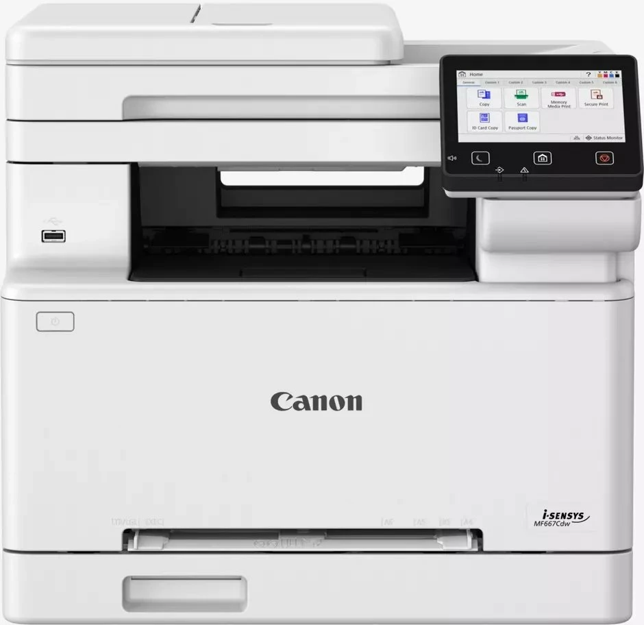 Pajisje multifunksionale lazer me ngjyra Canon i-SENSYS MF667Cdw (6928C001) A4, Wi‑Fi/Ethernet, Duplex, ADF, 1024MB, e bardhë