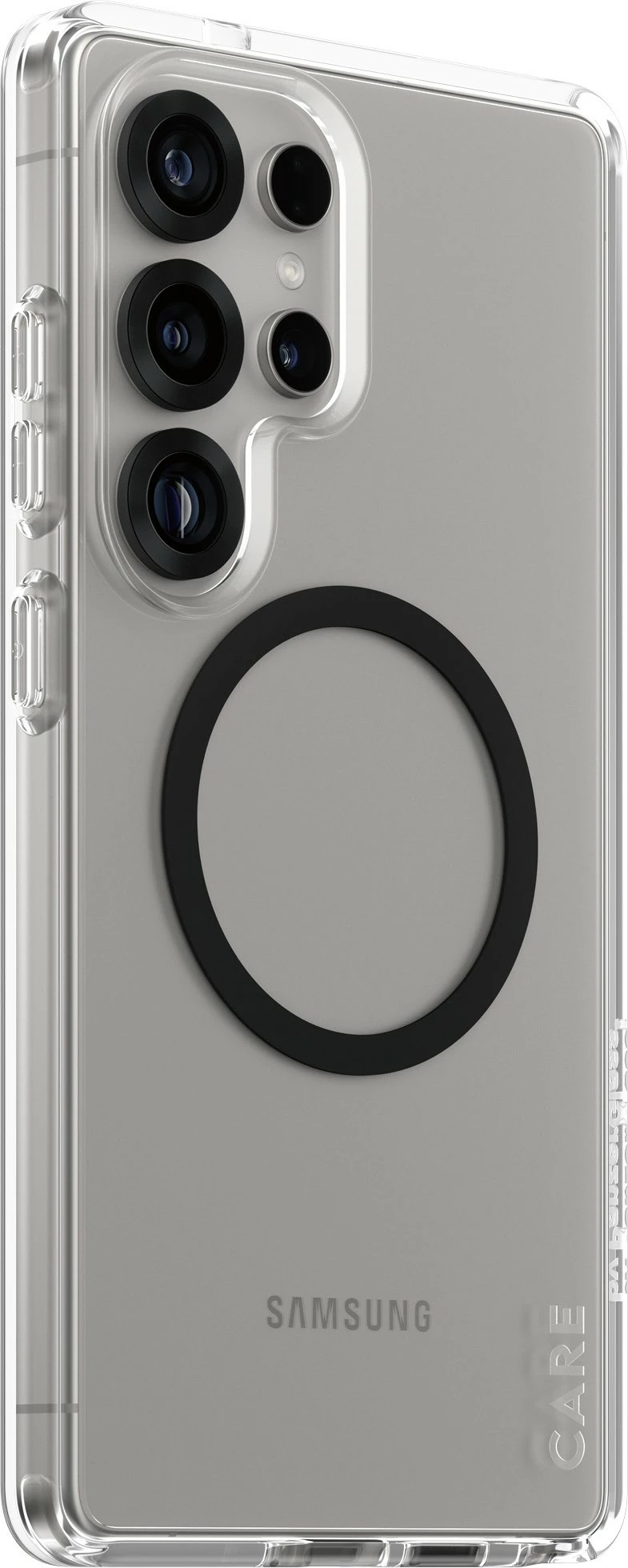 Mbështjellës PanzerGlass CARE Flagship Case, Galaxy S25 Ultra, transparent/zi