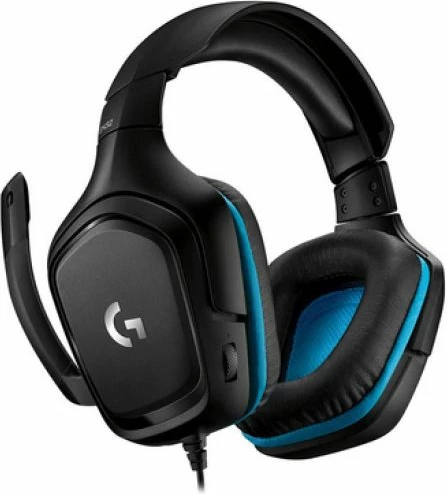 Kufje gaming Logitech G432 USB 7.1 me mikrofon, lëkurë artificiale, blu