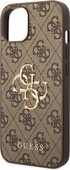 Mbështjellës Guess GUHCP14S4GMGBR për iPhone 14 6.1", hardcase, kafe