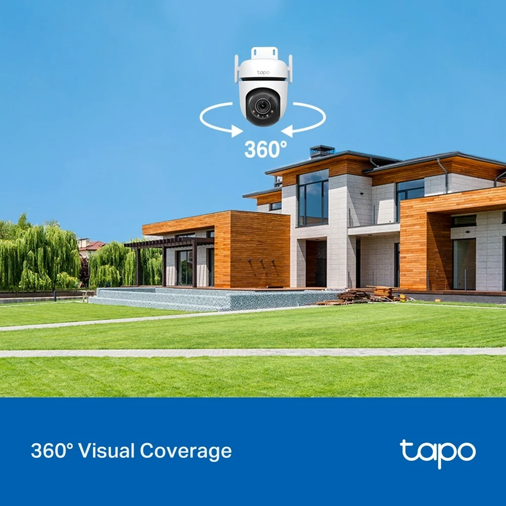 TP-Link Tapo C520WS V1 - Outdoor Pan/Tilt Wi-Fi Camera, White