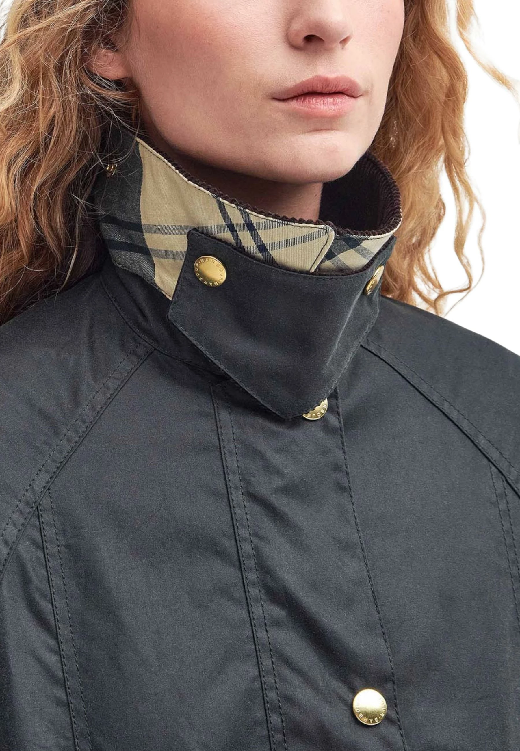 Jakne për femra Barbour Modern Beadnell Wax LWX1402, kafe e errët [Madhësia: 10]