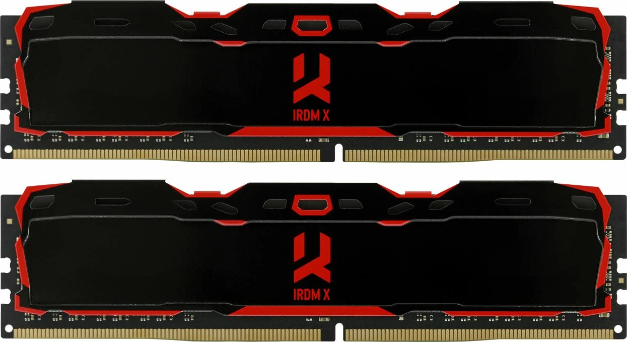 RAM Memorje GoodRam IRDM X IR-X3200D464L16SA/16GDC DDR4 16GB (2x8GB) 3200MHz CL16 UDIMM, e zezë, set 2 copë