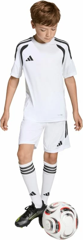 Fanellë futbolli për fëmijë adidas, e bardhë