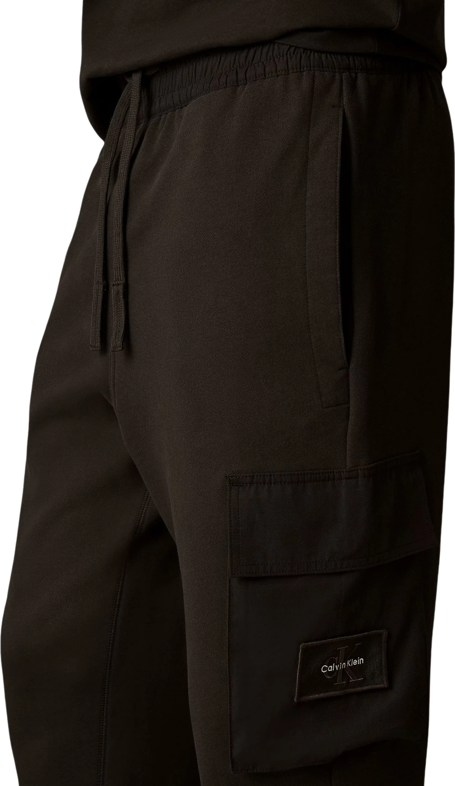 Pantallona sportive Calvin Klein Jeans LV04RJ204G për meshkuj, antracit [Madhësia: L]