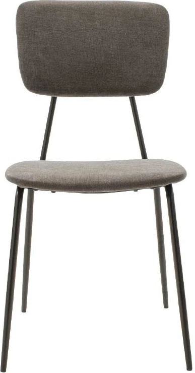 Karrige Tania, ngjyrë gri e errët, këmbë të zeza, set prej 4 copësh