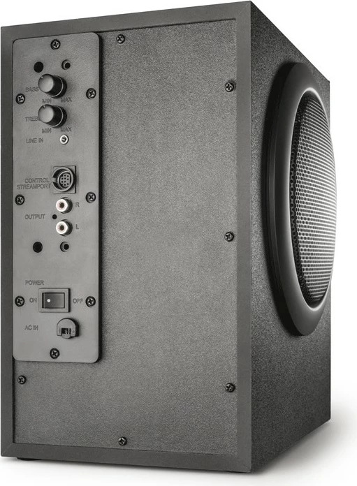 Sistem zëri 2.1 Wavemaster Stax BT, Bluetooth, universal, i zi