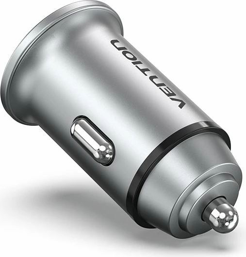 Karikues veture Vention FFFH0 30W PD/QC, 1x USB-A + 1x USB-C, 5A, gri