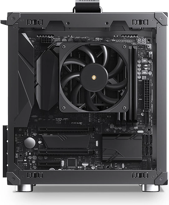 Kasë Jonsbo C6, Mini Tower, Micro-ATX, me dorezë bartjeje, e zezë