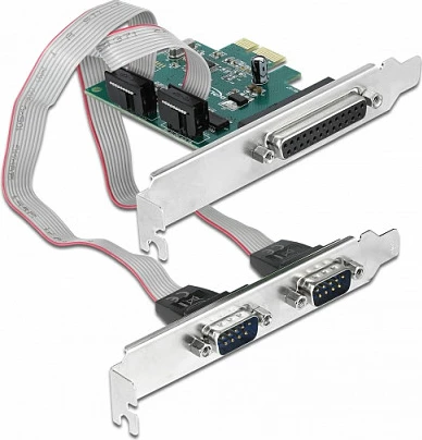 Kartë zgjerimi PCIe DeLOCK 90413, 2x RS-232 + 1x Paralel