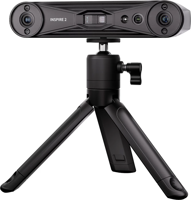 Skaner 3D Revopoint Inspire 2 Standard Edition, i zi, set me tripod dhe platformë rrotulluese