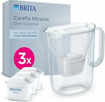 Filtruese Uji BRITA Style Essential XL LED4W e bardhë (me 3 Filtera)