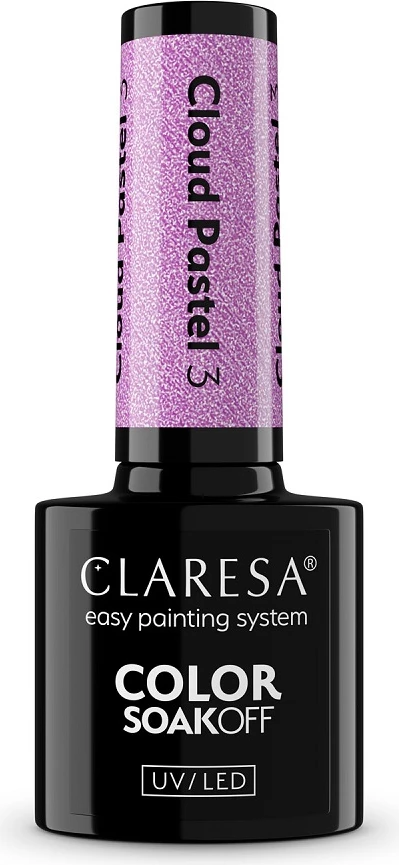 Llak për thonj Claresa Cloud Pastel Hybrid për femra, 3.5g