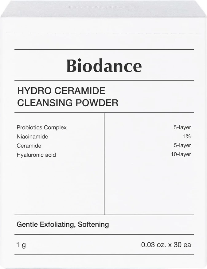 Pluhur pastrues për fytyrë Biodance Hydro Ceramide Cleansing Powder për femra 30x1g