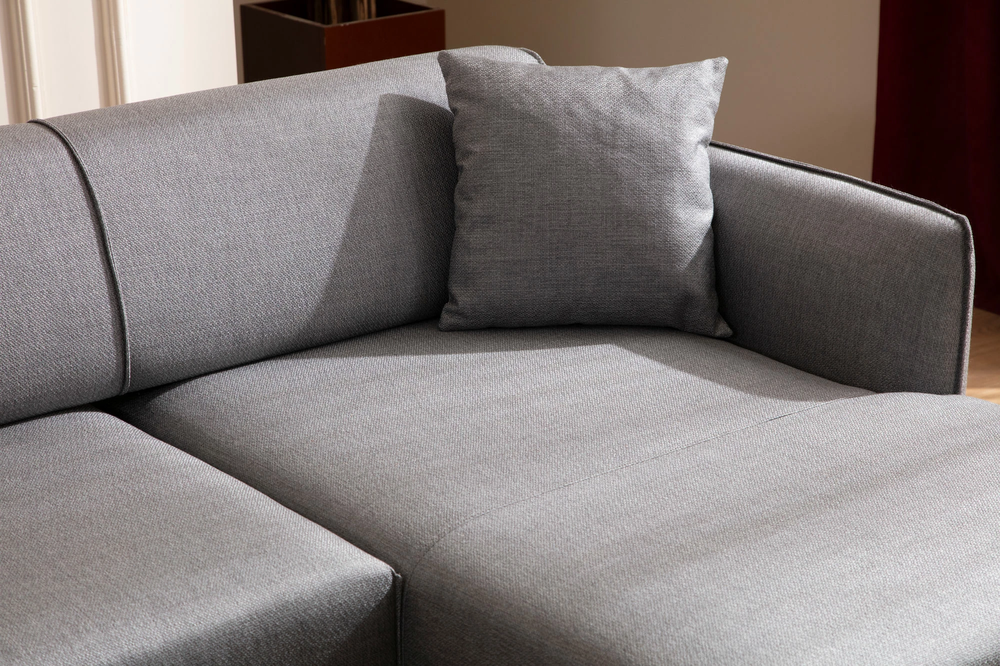 Këndore Belissimo, ngjyrë gri, Atelier del Sofa, anë e djathtë