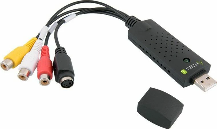 Kapës video USB 2.0 Techly I-USB-VIDEO-700TY, NTSC/PAL, i zi