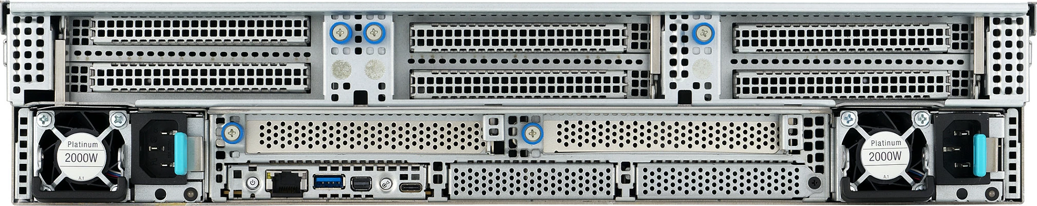 Server rack ASUS RS720A-E13-RS24G, 2U, Socket SP5, dual AMD EPYC, DDR5, 24x hot-swap, 80 PLUS Titanium, i zi/argjendtë