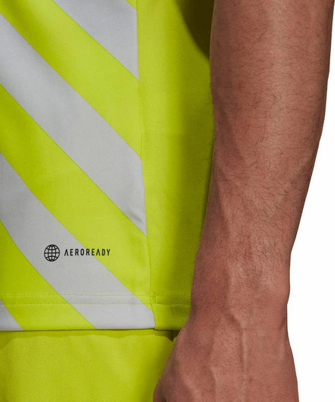 Fanellë adidas për meshkuj, e zezë dhe e verdhë