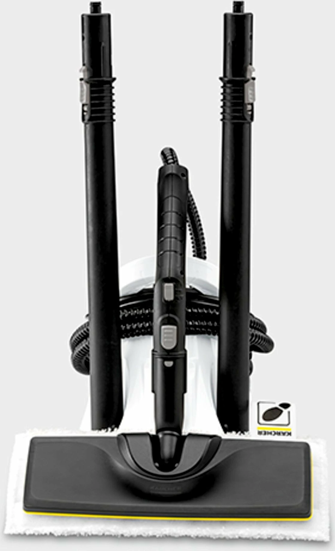 Pastrues me avull Karcher SC 2 Deluxe 1500 W, 3.2 bar, rezervuar 1 L, i bardhë, set me aksesorë