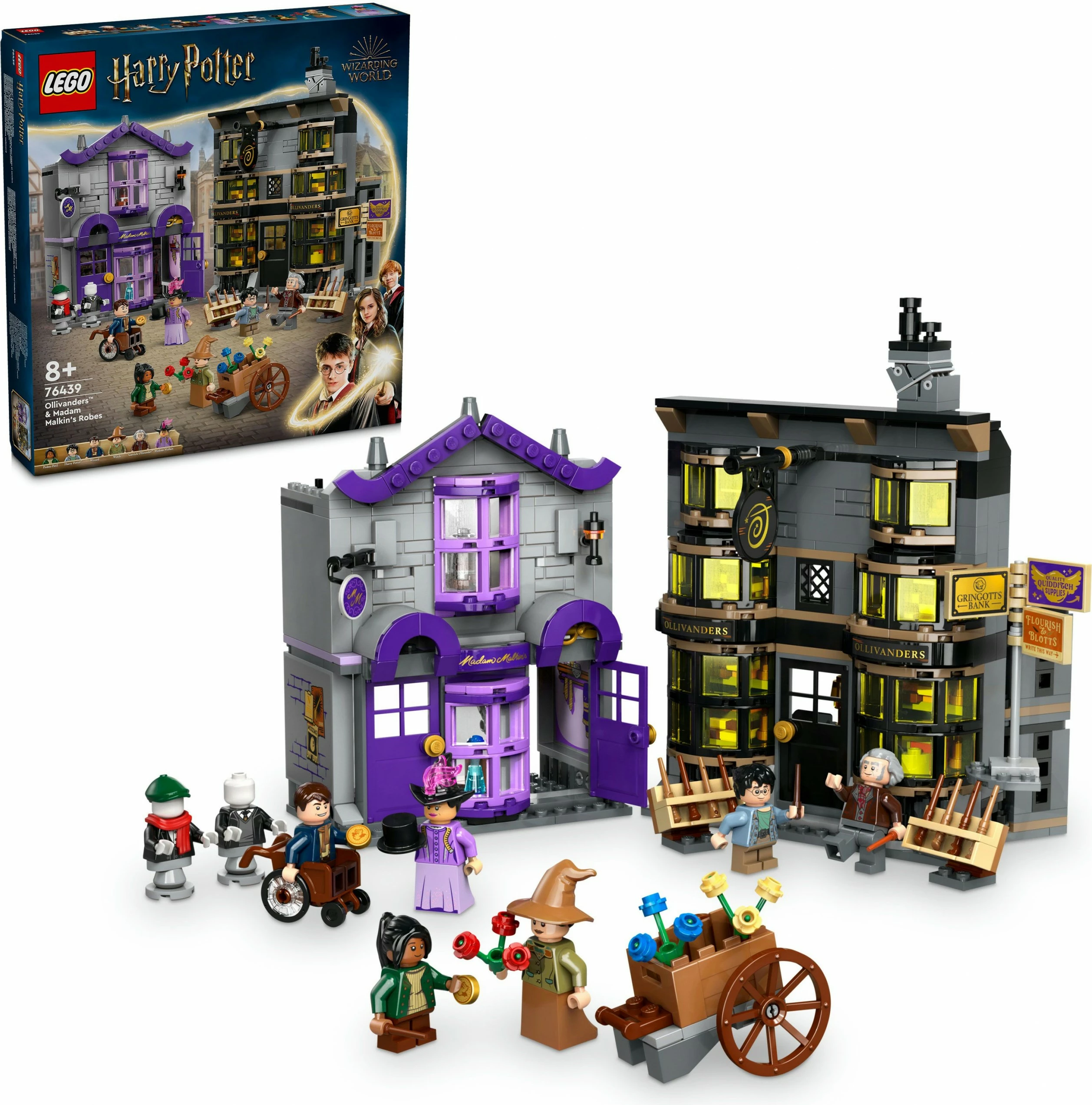 Set ndërtimi LEGO Ollivanders™ & Madam Malkin's Robes, 744 copë, shumëngjyrësh