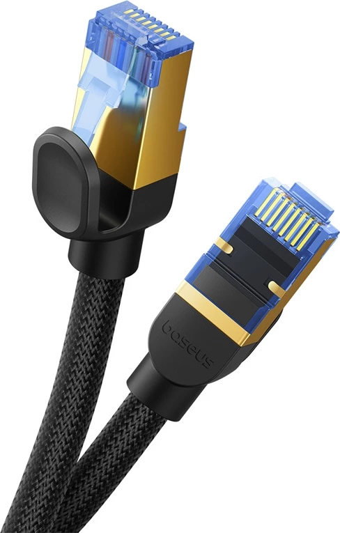 Kabllo rrjeti Baseus RJ45 Cat.7, 8m, 10Gbps, e thurur, e zezë