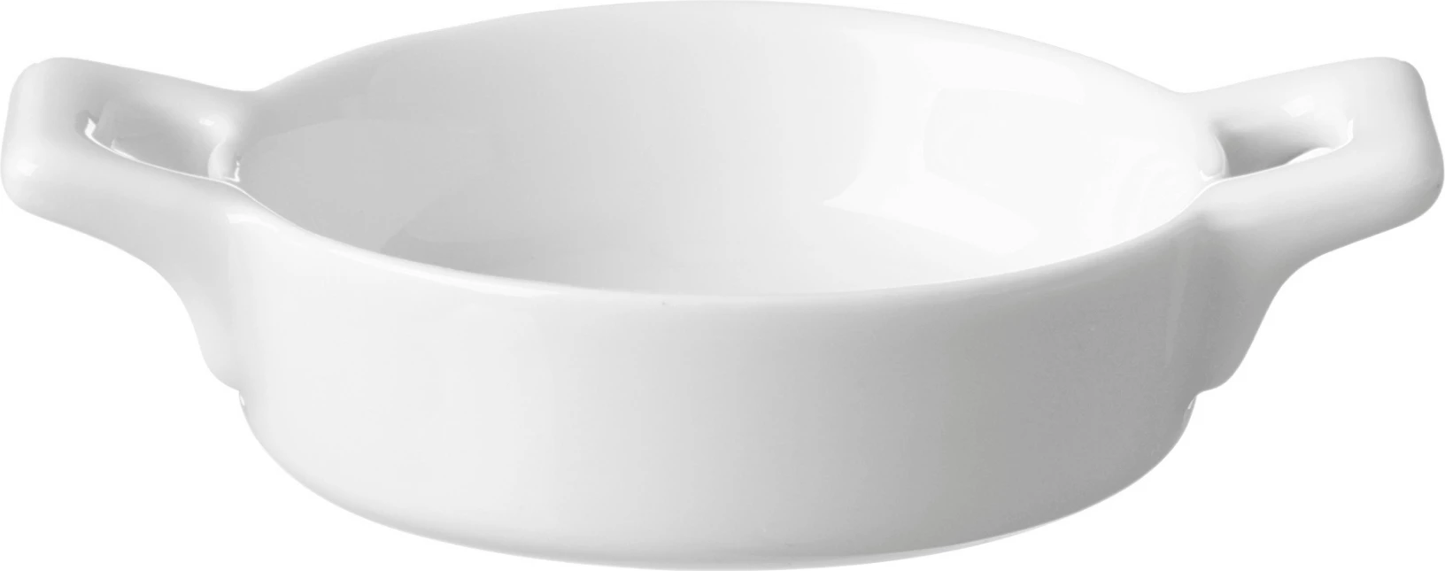 Pjatë porcelani me doreza Fine Dine Necessity 100 mm, e bardhë, set 6 copë