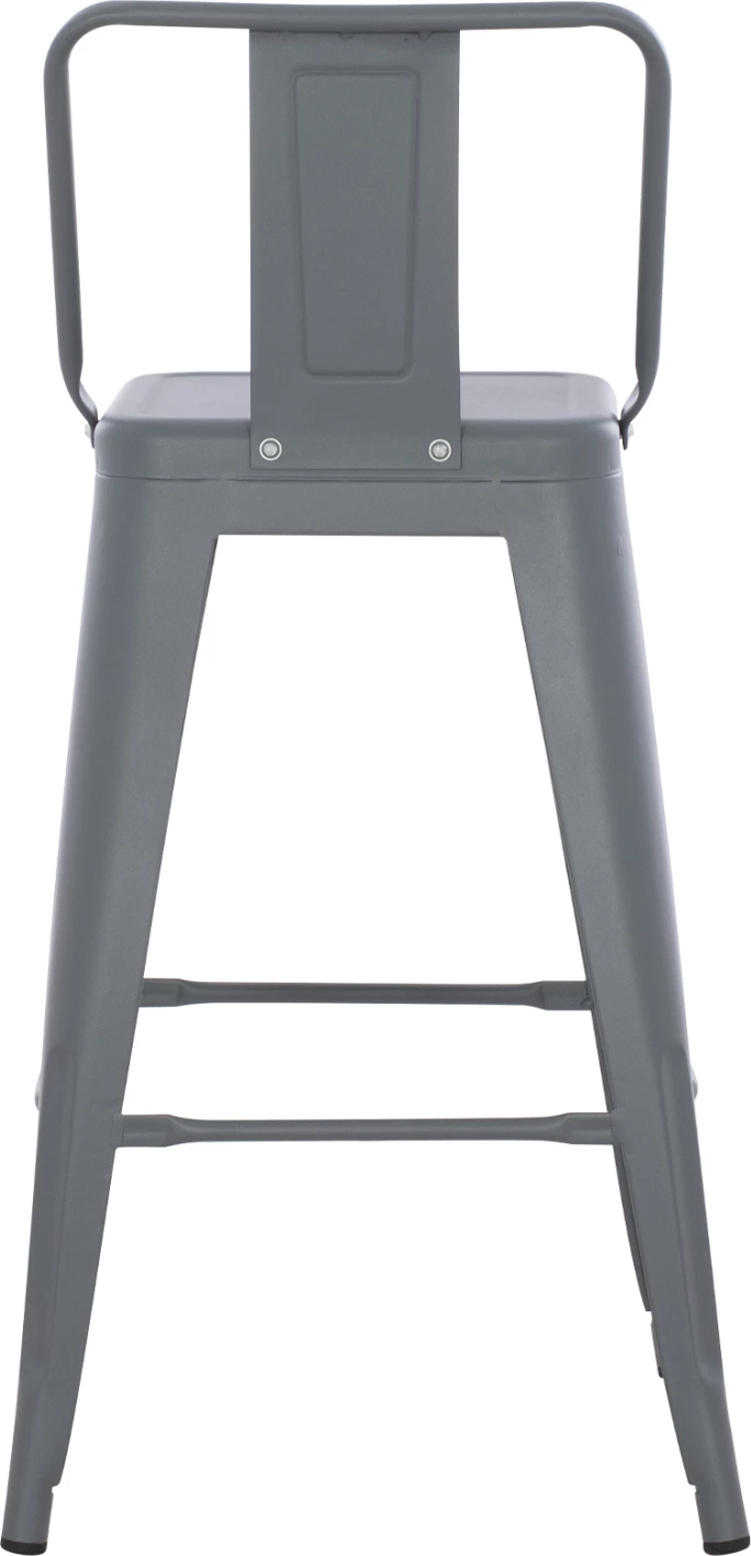 Karrige për bar Melita, lartësi mesatare, metalike, ngjyrë gri, FH8574.10, 42x42x98 cm