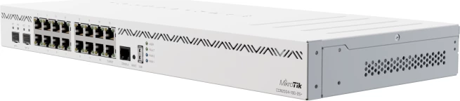 Router gigabit Mikrotik CCR2004-16G-2S+ 16xGE, 2x10G SFP+, 4GB RAM, 1U rack, i bardhë