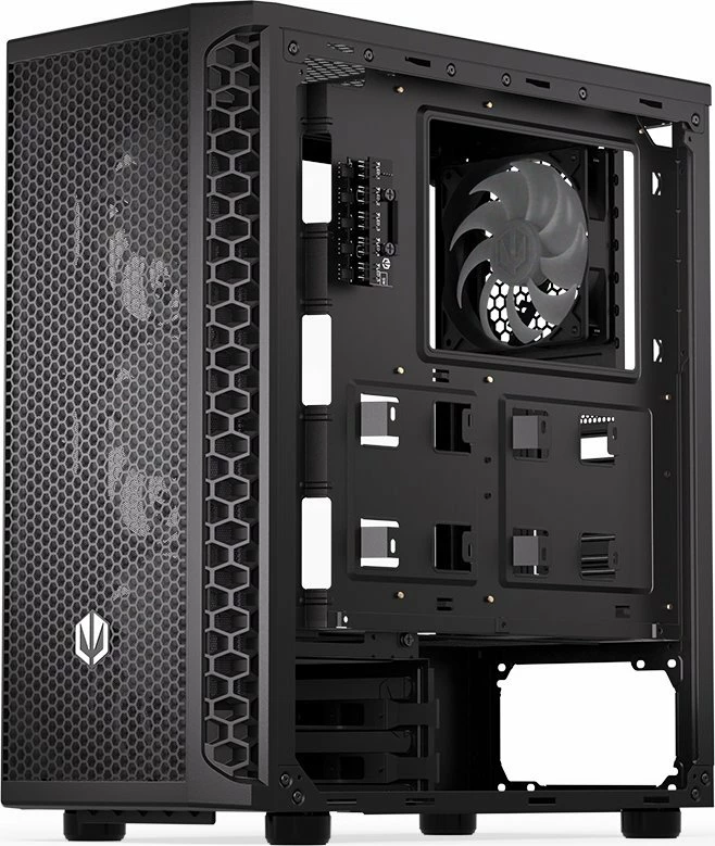 Kasë Endorfy Signum 300 ARGB EY2A006, Midi Tower, 4x120mm ARGB fan, ATX/mATX/Mini-ITX, e zezë