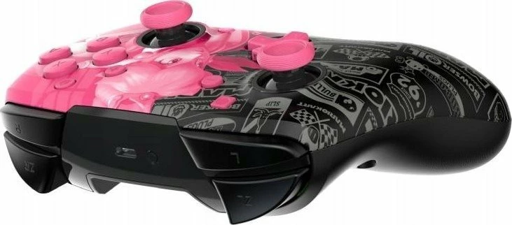 Kontroller wireless PDP Rematch Glow 500-202-GPPH për Nintendo Switch, Bluetooth, bateri deri 40 orë, USB-C, 2 butona prapa të programueshëm, ndriçon në errësirë, rozë