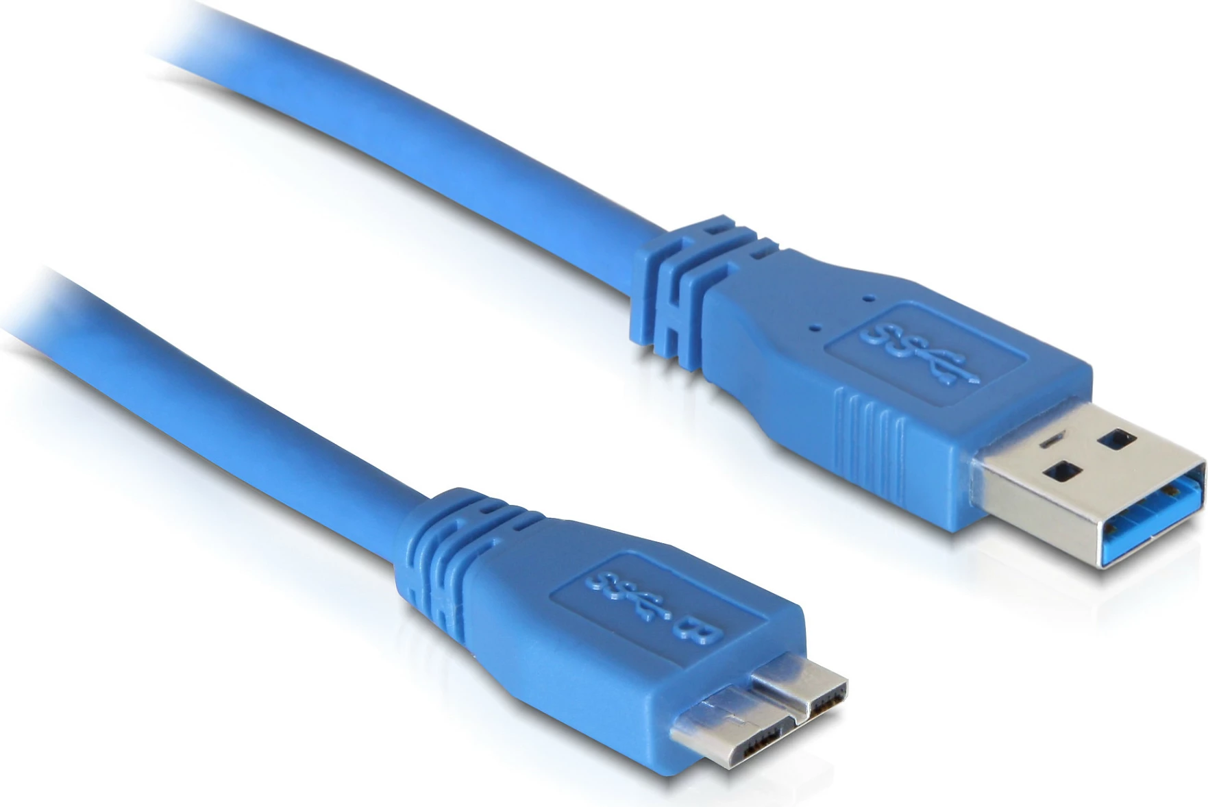 Kabllo USB DeLOCK 83502, USB-A në Micro-USB 3.0, 5m, 5Gbps, blu