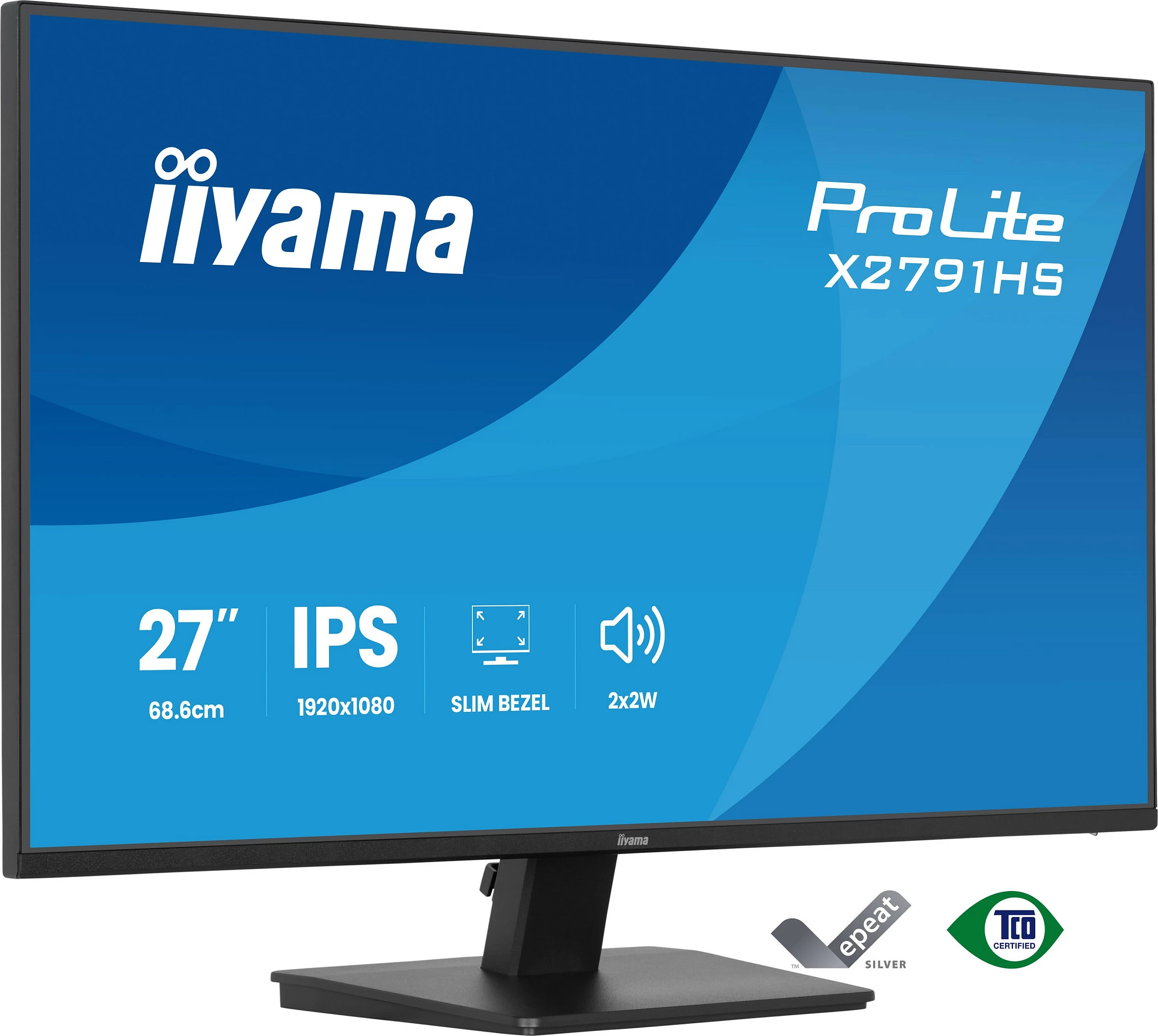 Monitor iiyama ProLite X2791HS-B1, 27", Full HD, IPS, 120Hz, FreeSync, i zi