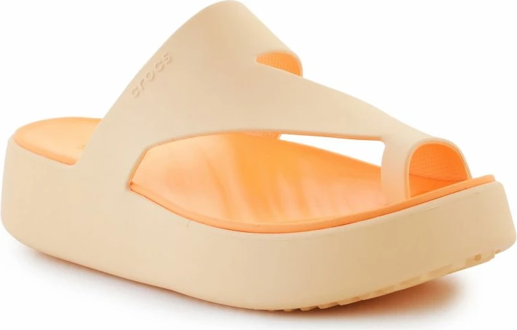 Sandale platforme Crocs për femra, portokalli