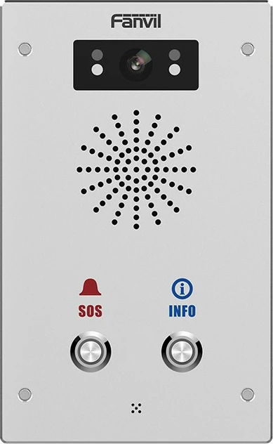 Interkom IP Fanvil I16S-02P, çelik inoks, IP65, PoE, montim në mur