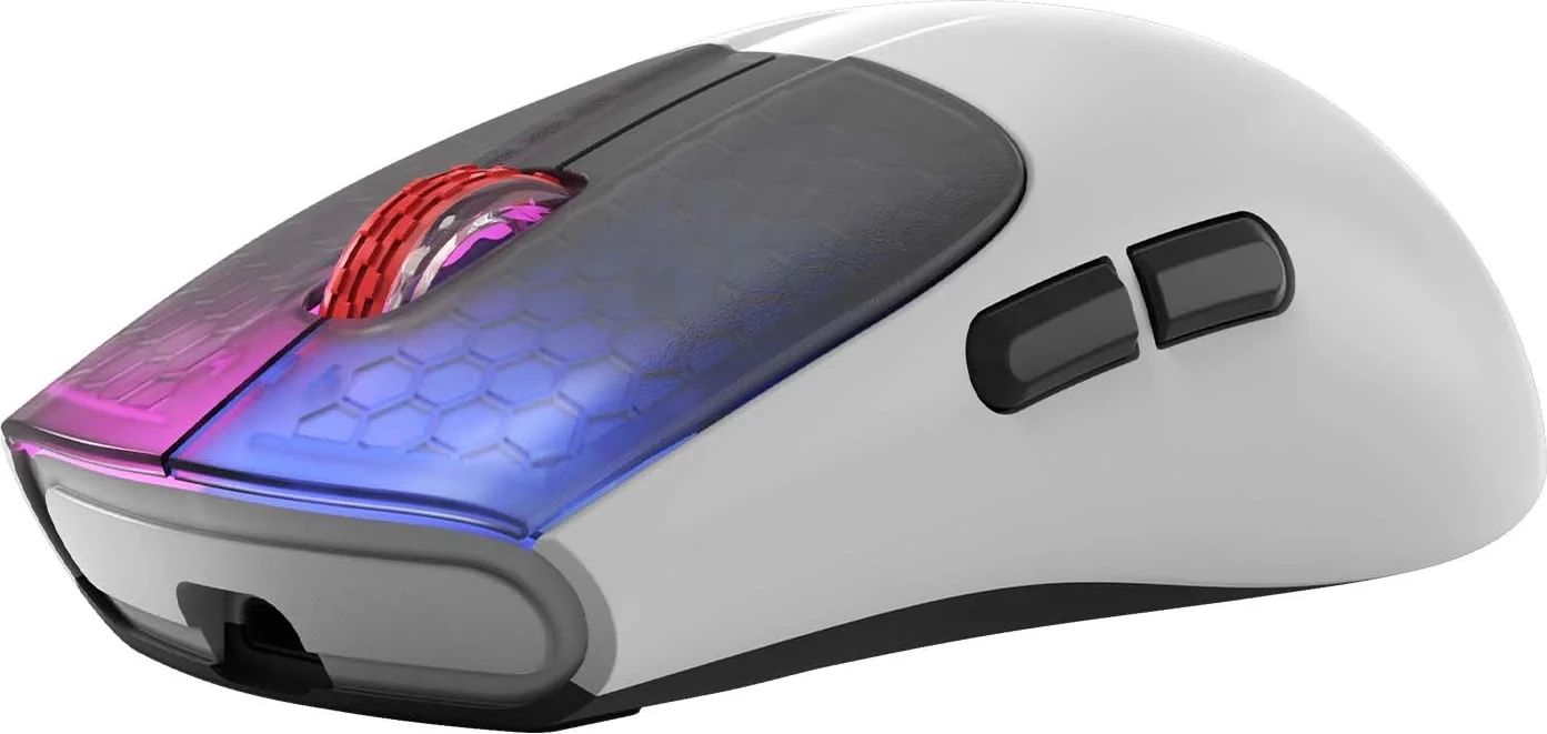 Maus Marvo Monka Vero G966W wireless 10000 DPI RGB, e bardhë