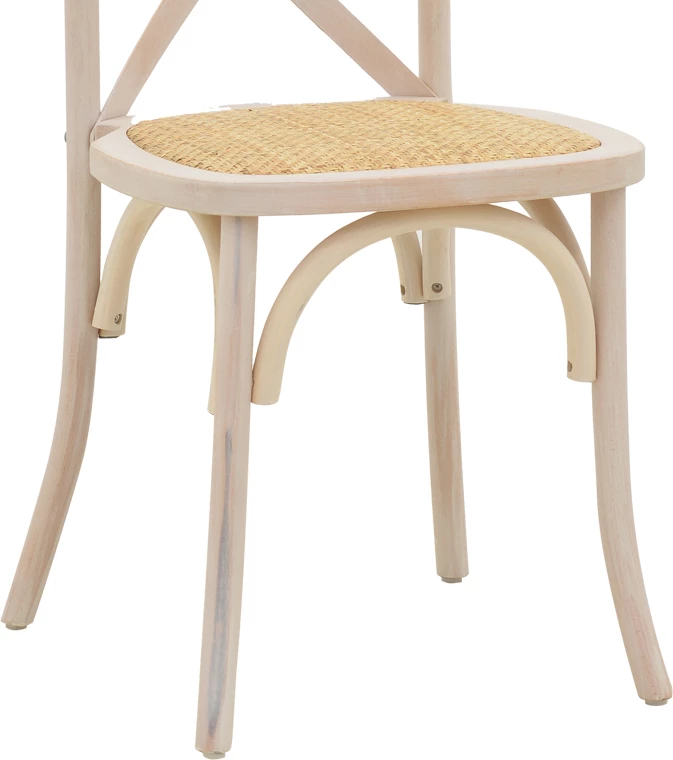 Karrige Dylon e grumbullueshme, dru ahu, sedilje natyrale prej ratan, 48x52x89cm