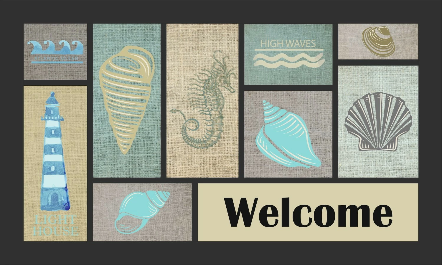 Shilte hyrëse PVC Aberto Design, motiv guackash deti