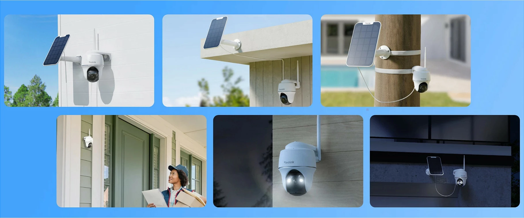 Kamerë sigurie Reolink Argus PT B430 me panel solar, pan/tilt, e bardhë
