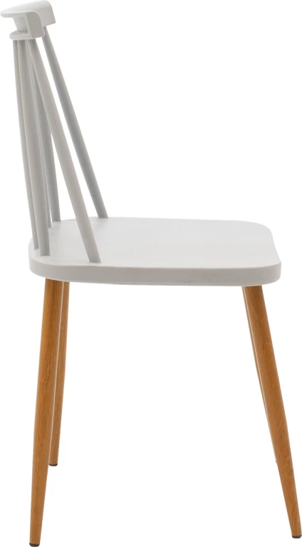 Tavolinë me karrige, ngjyrë bardhë-gri-natyrale, 120x80x76cm