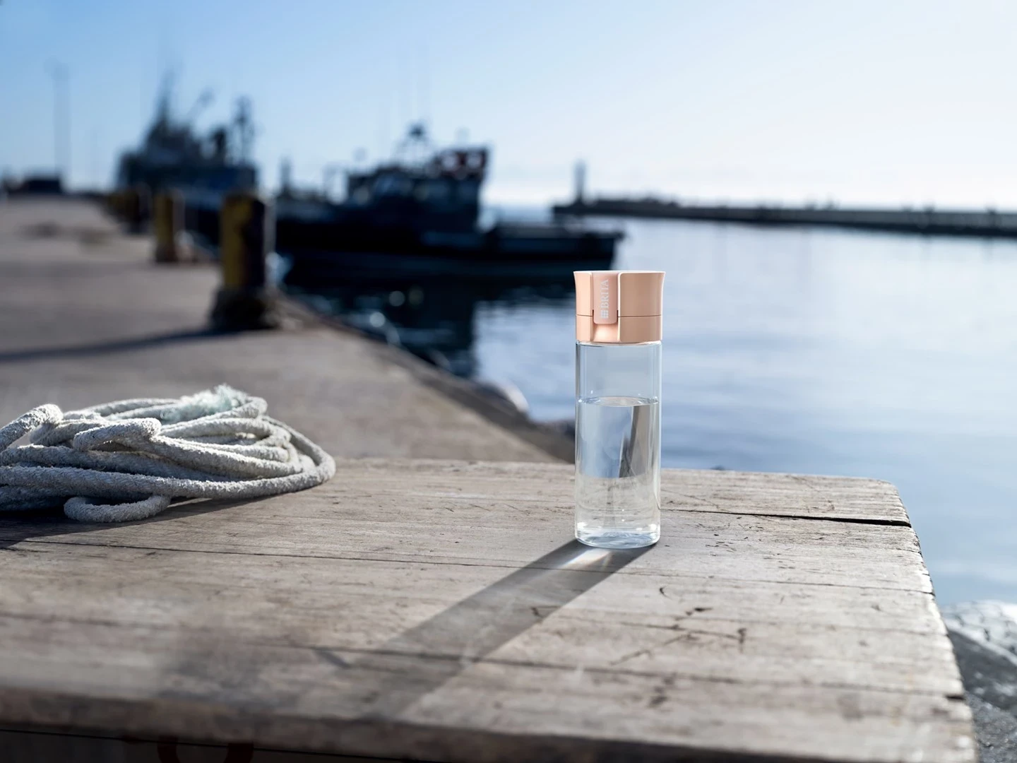 Shishe filtruese UJI Brita Vital, 600 ml, 2x filter, rozë