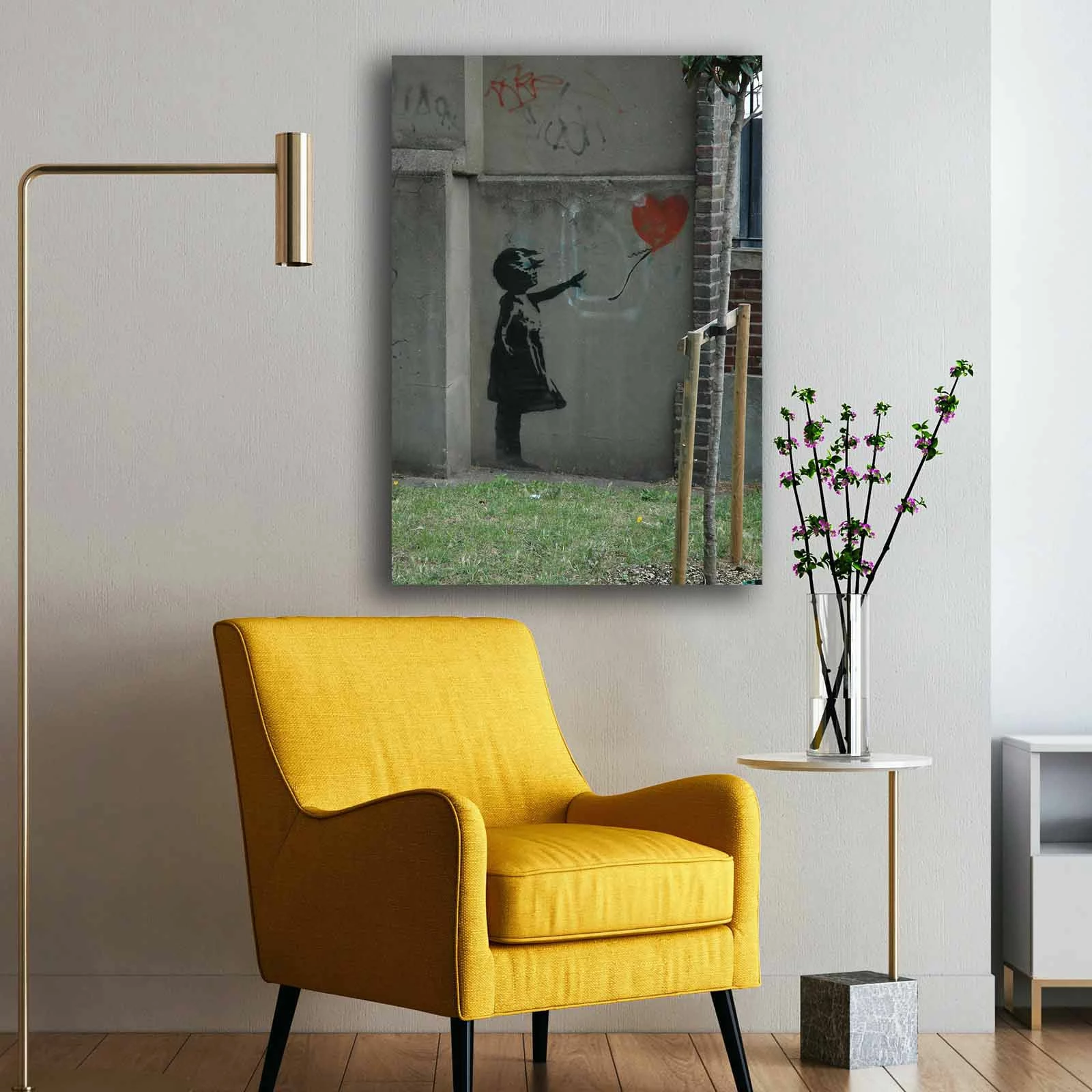 Pikturë dekorative në kanavacë, shumëngjyrëshe, 70x100cm, 70100BANKSY008