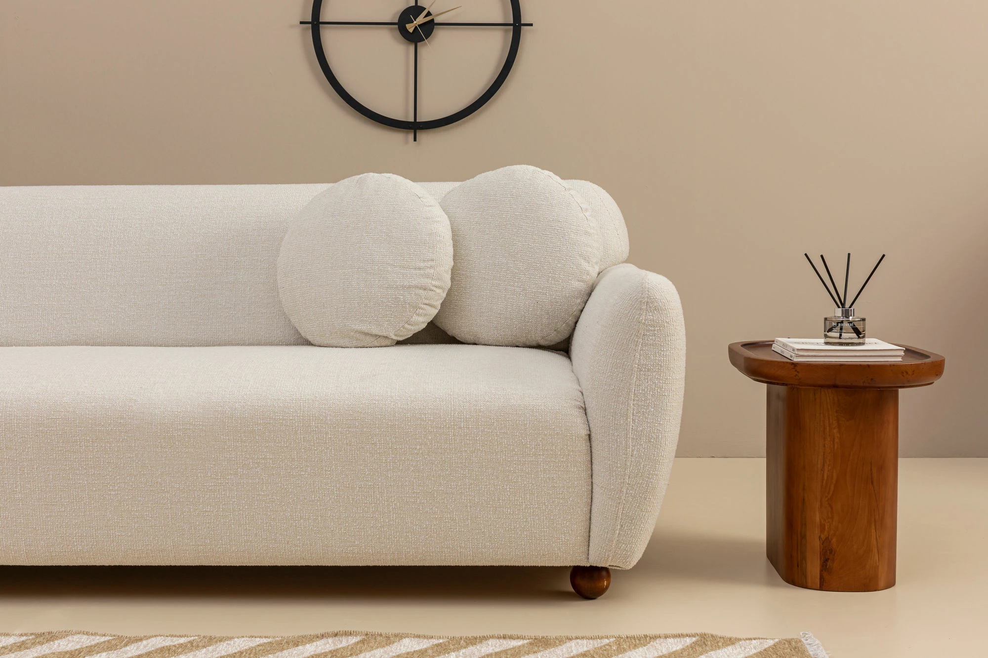Këndare Eddy majtas, ngjyrë e bardhë, Atelier del Sofa