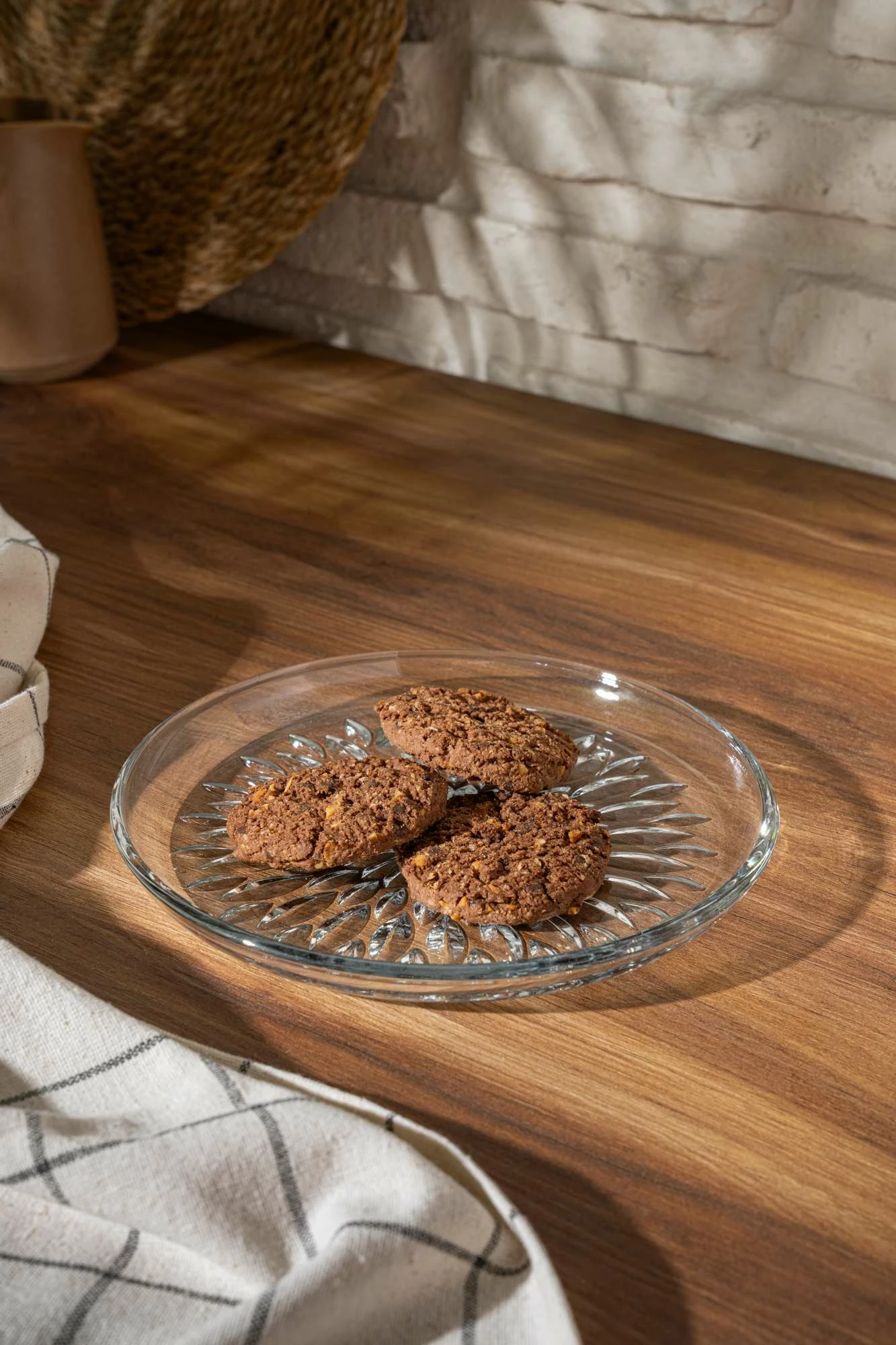 Set pjatash për ëmbëlsira prej qelqi (6 copë), Hermia Concept, DT1071GCL