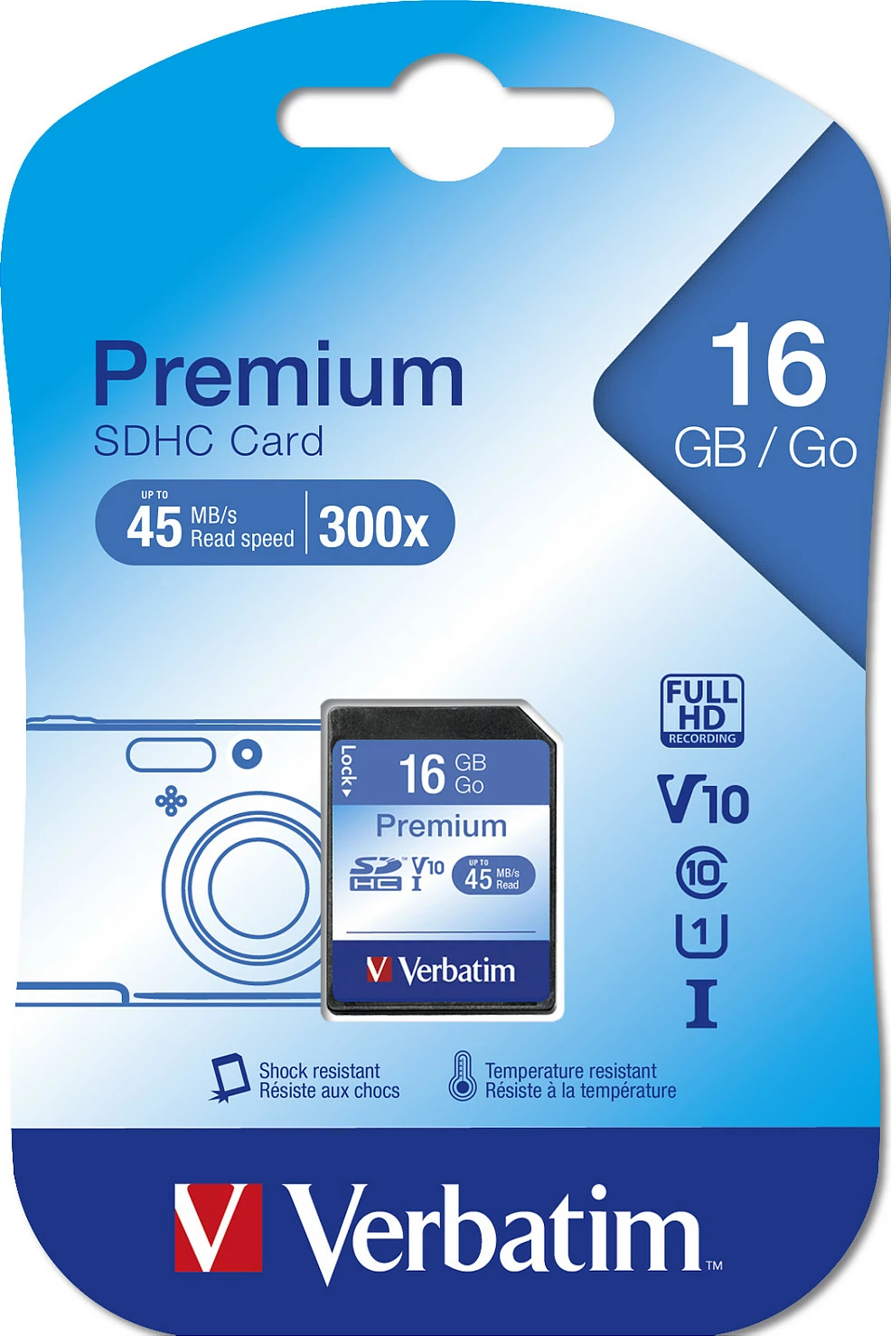 SD kartelë Verbatim 16 GB SDHC Class 10