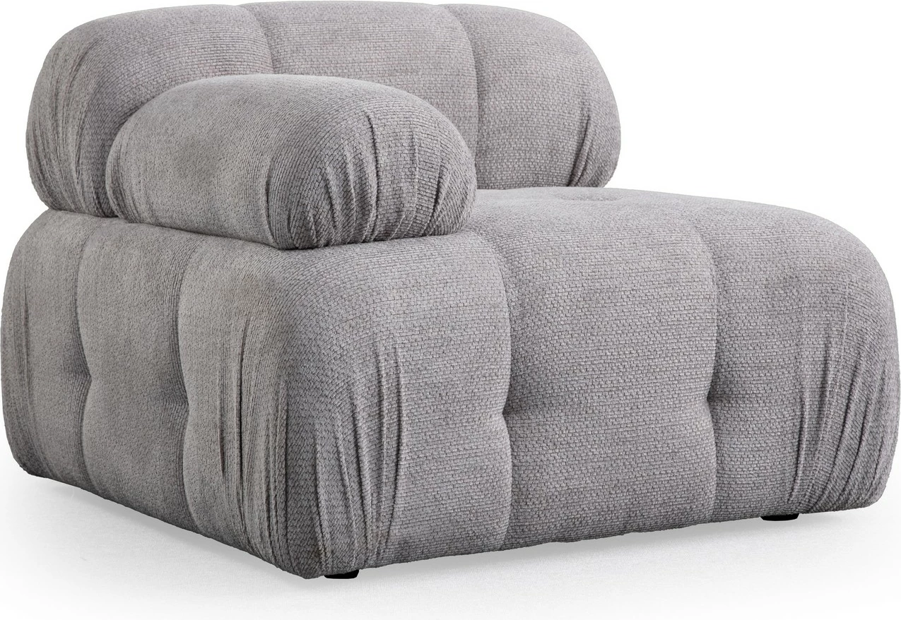 Divan treshe Atelier del Sofa, Petite 3, ngjyrë gri e çelët